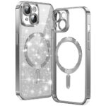 Techsuit - Luxury Glitter MagSafe - iPhone 14 - Silver