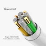 Apple - Original Data Cable A2441 (MQGH2ZM/A) - Type-C to Lightning, 2m - White (Blister Packing) – Image 5