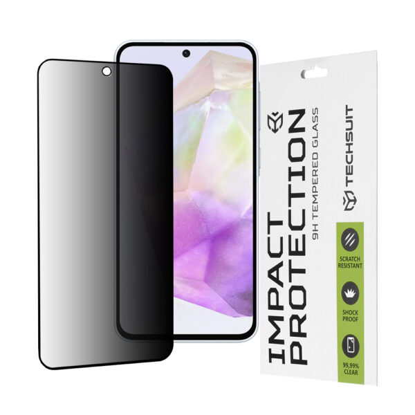 Techsuit - 111D Privacy Full Glue - Samsung Galaxy A36 5G / A56 5G - Black