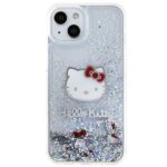 Hello Kitty - Hardcase Liquid Glitter Charms Kitty Head (HKHCP14SLIKHET) - iPhone 14 - Silver – Image 5