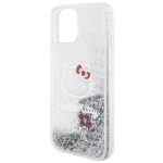 Hello Kitty - Hardcase Liquid Glitter Charms Kitty Head (HKHCP14SLIKHET) - iPhone 14 - Silver – Image 2