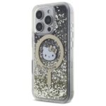 Hello Kitty - Hardcase Liquid Glitter Fever MagSafe (HKHMP16LLGDIK) - iPhone 16 Pro - Black/Gold – Image 6