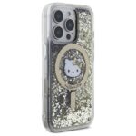 Hello Kitty - Hardcase Liquid Glitter Fever MagSafe (HKHMP16LLGDIK) - iPhone 16 Pro - Black/Gold – Image 2