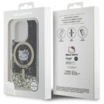 Hello Kitty - Hardcase Liquid Glitter Fever MagSafe (HKHMP16LLGDIK) - iPhone 16 Pro - Black/Gold – Image 7