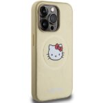 Hello Kitty - Hardcase Leather Kitty Head MagSafe (HKHMP14XPGHCKD) - iPhone 14 Pro Max - Gold – Image 2