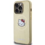 Hello Kitty - Hardcase Leather Kitty Head MagSafe (HKHMP14XPGHCKD) - iPhone 14 Pro Max - Gold – Image 5