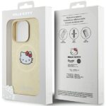 Hello Kitty - Hardcase Leather Kitty Head MagSafe (HKHMP14XPGHCKD) - iPhone 14 Pro Max - Gold – Image 7