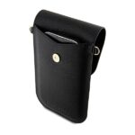 Hello Kitty - Leather Metal Logo Chain (HKOWBPGHDLMK) - Phone Pouch, Crossbody - Black – Image 4