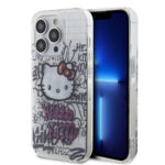 Hello Kitty - Hardcase IML Kitty On Bricks Graffiti (HKHCP15SHDGPHT) - iPhone 15 - White
