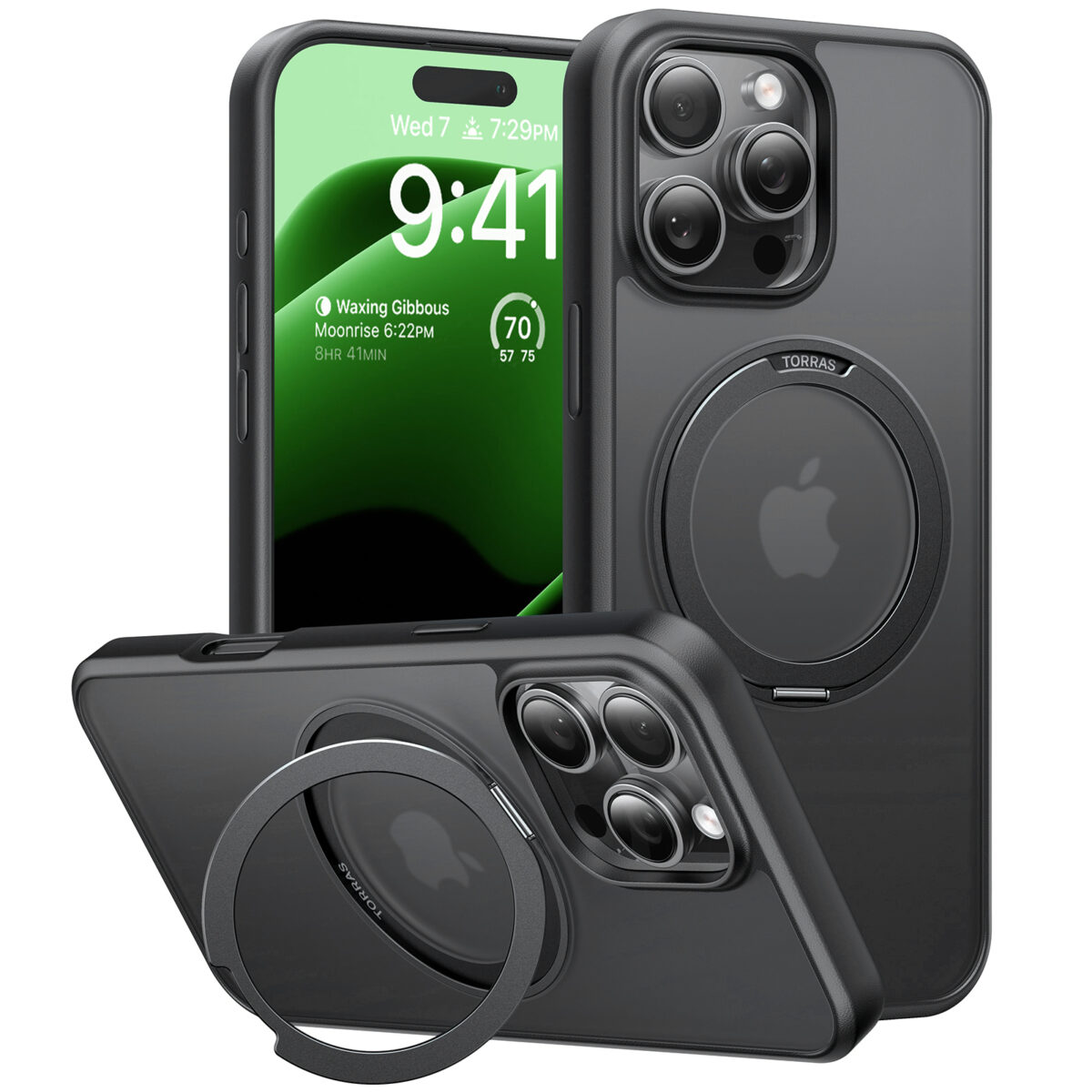 Torras - Ostand Pro Series - iPhone 16 Pro - Black – Image 1