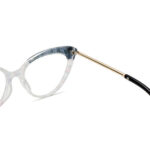 Techsuit - Anti-Blue Light Glasses Reflex TR90 (F93308) - Cat Eye - Black / Flowers – Image 4