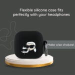 Karl Lagerfeld - Silicone Choupette Head 3D (KLA4RUNCHK) - Apple AirPods 4 - Black – Image 5