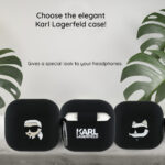 Karl Lagerfeld - Silicone Choupette Head 3D (KLA4RUNCHK) - Apple AirPods 4 - Black – Image 4