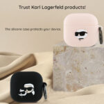 Karl Lagerfeld - Silicone Choupette Head 3D (KLA4RUNCHK) - Apple AirPods 4 - Black – Image 6