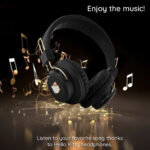Hello Kitty - Wireless Headphones Metal Logo (HKBH9KHLMK) - On-ear, Bluetooth V5.3, 200mAh, IPX4, Type-C - Black – Image 4