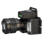Techsuit - Head Lamp (HL-A-02) - Flashlight with 18650 Battery, 3 Colors LED Light 30W - Black – Image 4