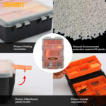 Jakemy - Storage Tools Box (JM-Z20) - Double-Layer Design, for Various Purposes - Orange – Image 6