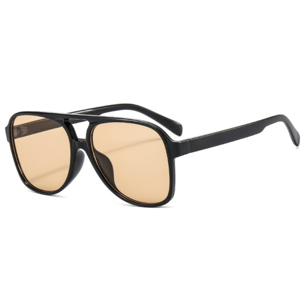 Techsuit - Sunglasses (98061) - UV Protection, for Women and Men - Black / Light Tea