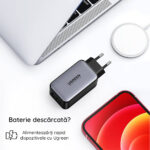 Ugreen - Wall Charger Nexode (15334) - USB-A, QC 3.0, 2x USB-C, PD, GaN 65W, 3.25A - White – Image 7