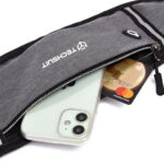Techsuit - Waist Bag (CWB3) - with Belt for Recreational Activity, Fitness - Black – Image 4