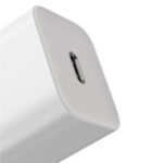 Baseus - Wall Charger Super Si (TZCCSUP-L02) - USB-C, PD25W, 3A with Cable Type-C to Type-C, 1m - White – Image 5
