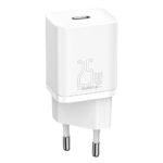 Baseus - Wall Charger Super Si (TZCCSUP-L02) - USB-C, PD25W, 3A with Cable Type-C to Type-C, 1m - White – Image 3