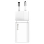 Baseus - Wall Charger Super Si (TZCCSUP-L02) - USB-C, PD25W, 3A with Cable Type-C to Type-C, 1m - White – Image 6