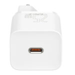 Baseus - Wall Charger Super Si (TZCCSUP-L02) - USB-C, PD25W, 3A with Cable Type-C to Type-C, 1m - White – Image 2