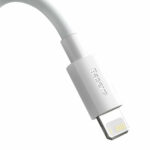 Baseus - (2 pack) Data Cable (TZCALZJ-02) - USB to Lightning, Fast Charging 2.4A, 480Mbps, 1.5m - White – Image 3
