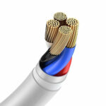 Baseus - (2 pack) Data Cable (TZCALZJ-02) - USB to Lightning, Fast Charging 2.4A, 480Mbps, 1.5m - White – Image 5