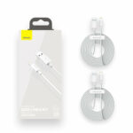 Baseus - (2 pack) Data Cable (TZCALZJ-02) - USB to Lightning, Fast Charging 2.4A, 480Mbps, 1.5m - White – Image 7