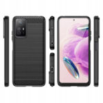 Techsuit - Carbon Silicone - Xiaomi Redmi Note 12S - Black – Image 2