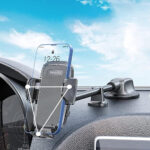 Yesido - Car Holder (C140) - for Windshield and Dashboard, Adjustable Arm, with Suction Cup - Black – Image 6