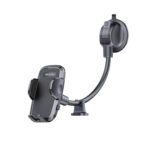 Yesido - Car Holder (C140) - for Windshield and Dashboard, Adjustable Arm, with Suction Cup - Black