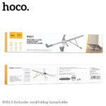 Hoco - Laptop Holder X Bystander (PH51) - Foldable, Adjustable, Aluminium Alloy, Silica Gel, max. 15.6" - Metal Gray – Image 7