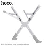 Hoco - Laptop Holder X Bystander (PH51) - Foldable, Adjustable, Aluminium Alloy, Silica Gel, max. 15.6" - Metal Gray – Image 3