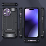 Techsuit - Hybrid Armor Kickstand - iPhone 15 Pro - Green – Image 2