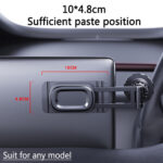 Yesido - Car Holder (C155) - Strong Magnetic Grip, for Vehicle Universal Floating Screen, Tesla Display Model 3/Y - Black – Image 8