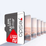 Yesido - Memory Card (FL14) - USB 2.0, High Speed File Data Transmission, 64GB, with Adapter - Black – Image 2