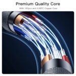 Yesido - Data Cable (CA101) - Type-C to Lightning, 20W, 480Mbps, 1.2m - Black – Image 2