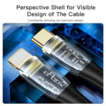 Yesido - Data Cable (CA101) - Type-C to Lightning, 20W, 480Mbps, 1.2m - Black – Image 4