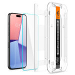 Spigen - Glas.tR EZ-FIT (2 pack) - iPhone 15 Pro - Clear – Image 6