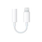 Apple - Audio Adapter A1749 (MMX62ZMA/A) - Lightning to Jack 3.5mm - White (Bulk Packing)