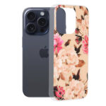 Techsuit - Marble Series - iPhone 15 Pro - Mary Berry Nude