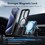 ESR - Classic Hybrid HaloLock - iPhone 15 Pro Max - Clear Black – Image 3
