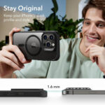 ESR - Classic Hybrid HaloLock - iPhone 15 Pro Max - Clear Black – Image 6