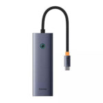 Baseus - Docking Station UltraJoy Series (B0005280A813-00) - Type-C to 3 x USB 3.0, RJ45 - Space Grey – Image 3