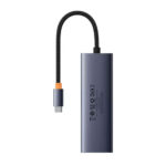 Baseus - Docking Station UltraJoy Series (B0005280A813-00) - Type-C to 3 x USB 3.0, RJ45 - Space Grey – Image 6