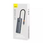 Baseus - Docking Station UltraJoy Series (B0005280A813-00) - Type-C to 3 x USB 3.0, RJ45 - Space Grey – Image 7