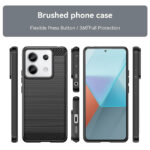 Techsuit - Carbon Silicone - Xiaomi Redmi Note 13 Pro 5G / Poco X6 - Black – Image 2